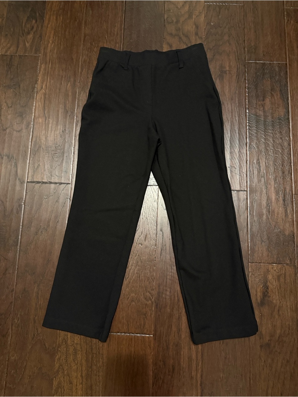 Quince Ultra-Stretch Crop Ponte Straight Leg Pants Black XS
